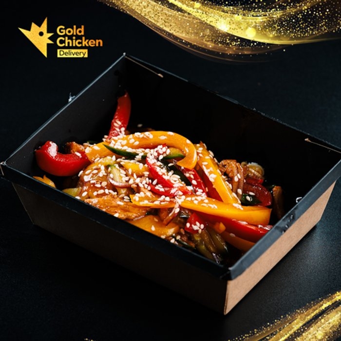 Курица терияки с овощами